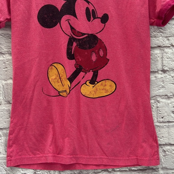 Disney store Mickey Mouse vintage looking pink tshirt - Picture 6 of 6